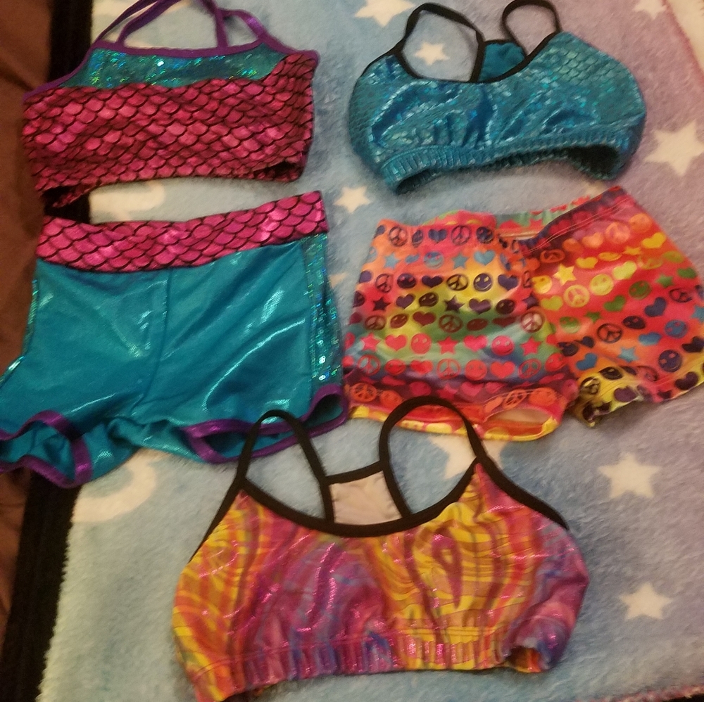 Reflections mermaid and Reflections tops.